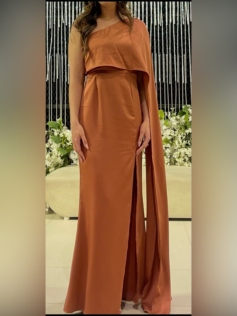 Chic Rust Maxi Dress